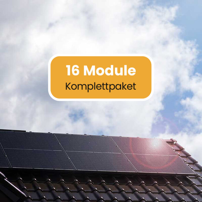 16 Module = 6,88 kWp Glas / Glas inkl. Montage